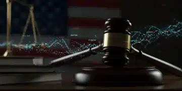 Supreme Court Ruling: Digital Privacy Redefined for Millions in 2025 Gavel on law books with data streams, symbolizing digital privacy law