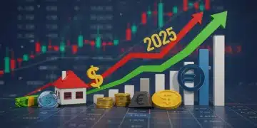 Diversified investment portfolio growing in 2025 with inflation and growth indicators
