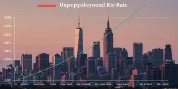 Graph showing stable unemployment rate at 3.8% by mid-2026