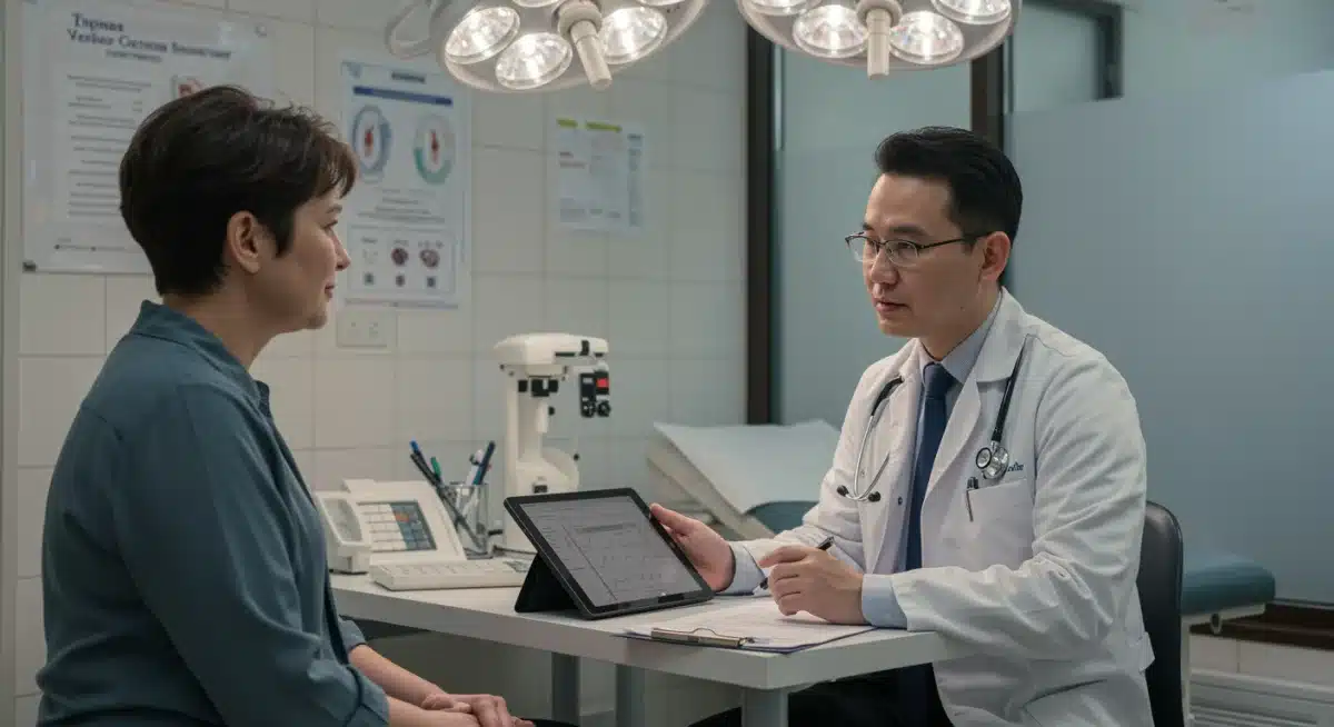 Doctor and patient discussing healthcare access and quality