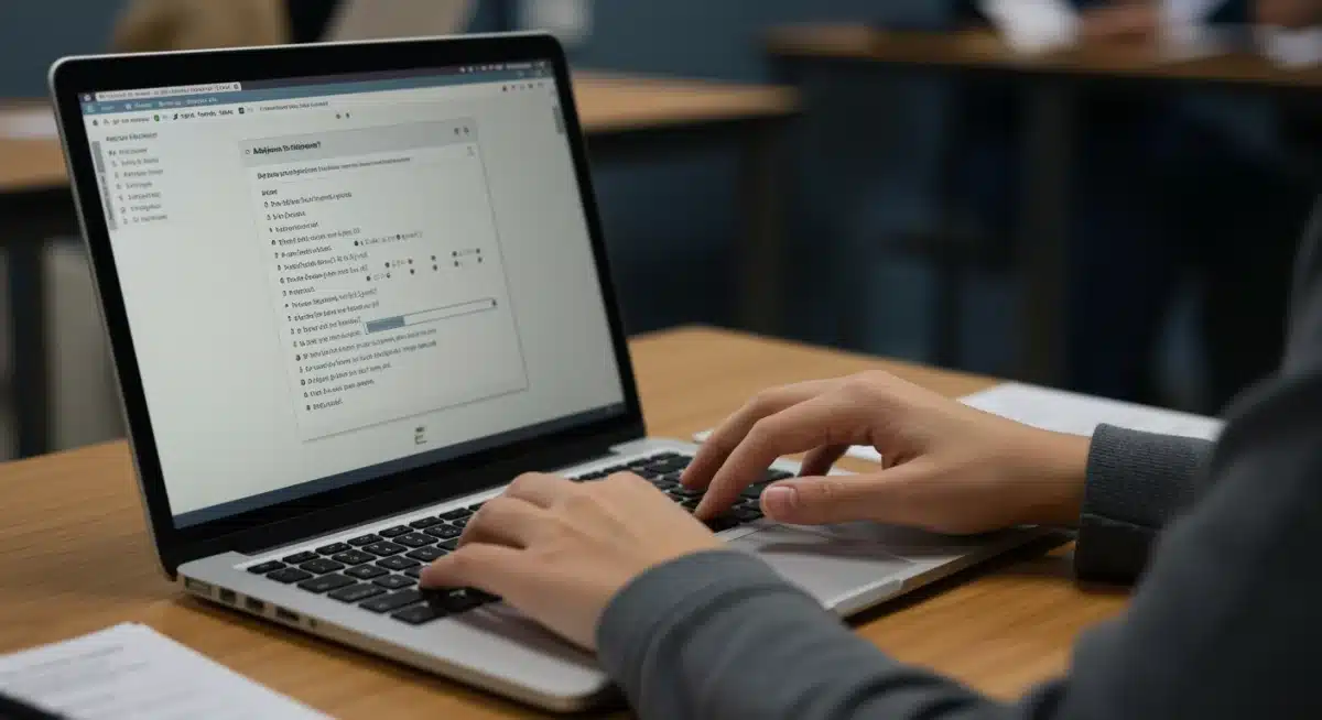 Student engaging with adaptive digital SAT interface.