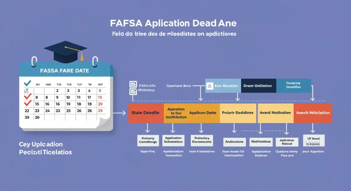 FAFSA application timeline with important deadlines for federal student aid