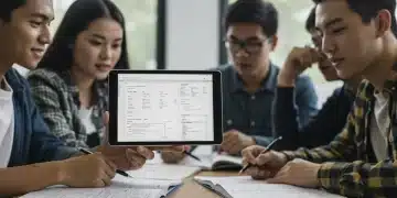 Students preparing for the new digital SAT and ACT formats, symbolizing 2026 College Board updates.