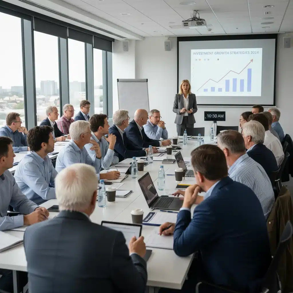 Diverse group attending a retirement planning seminar