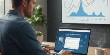 Person researching extended unemployment benefits in 2026 on a laptop.