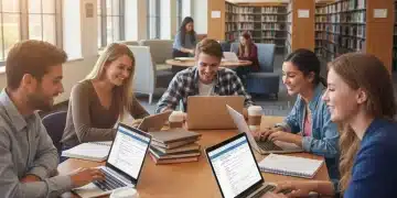 Students reviewing FAFSA applications for Fall 2026 financial aid