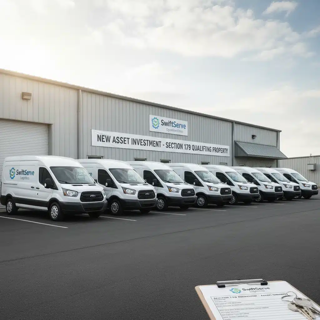 New delivery vans as qualifying property for IRS Section 179 deductions.