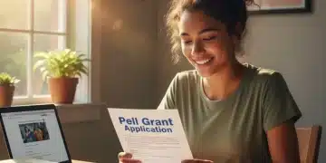 Student confidently reviewing Pell Grant application documents for 2026 eligibility